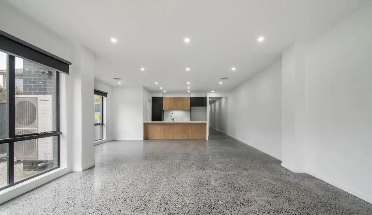 Mechanically polished concrete